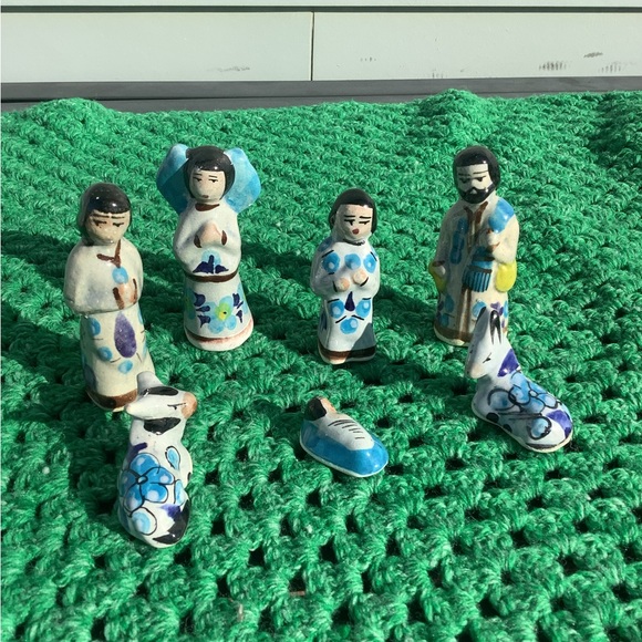 Tonala Nativity Mexico Nativity mini Figures Vintage Nativity - Picture 2 of 8